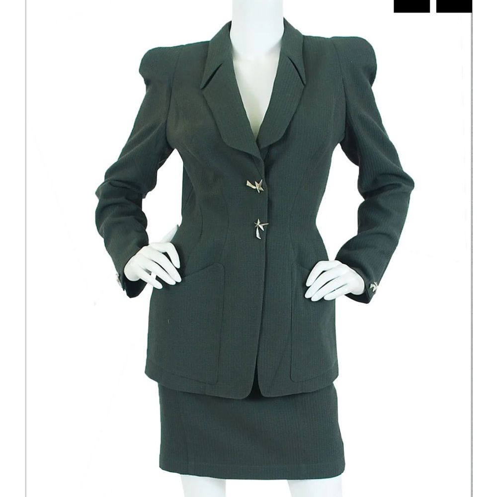 Thierry Mugler Vintage Wool Skirt Suit